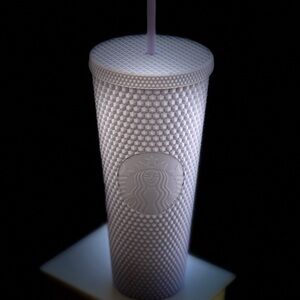 Last one💜NEW Starbucks Holiday 2021 Lilac Matte Studded Venti Tumbler
